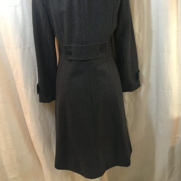 Kenneth Cole Wool Jacket/Coat Military Style GRAY - Picture 7 of 11